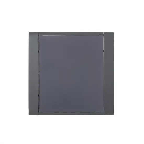 GDFStudio Crested Bay Outdoor Aluminum and Tempered Glass Side Table image {3}