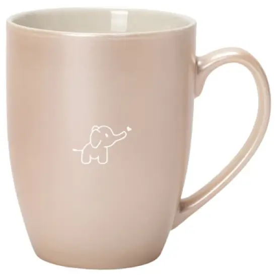 Elanze Designs 10 Ounce Ceramic Decorative Laser Engraved Giftable Novelty Tea Coffee Cup Mug Precious Pearl Baby Elephant Heart image {4}