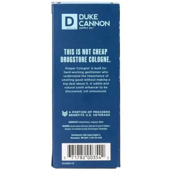 Duke Cannon Men's Huron Proper Cologne - Fresh Water & Neroli Cologne - Trial Size - 1.7 fl oz image {5}
