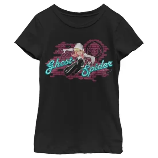 Girl's Marvel Ghost-Spider Logo T-Shirt image {3}