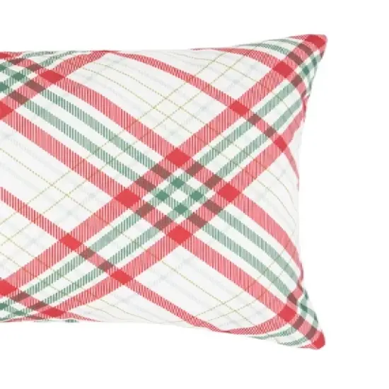 C&F Home Holiday Plaid Christmas Indoor/Outdoor Accent Pillow, 13" x 20" image {3}