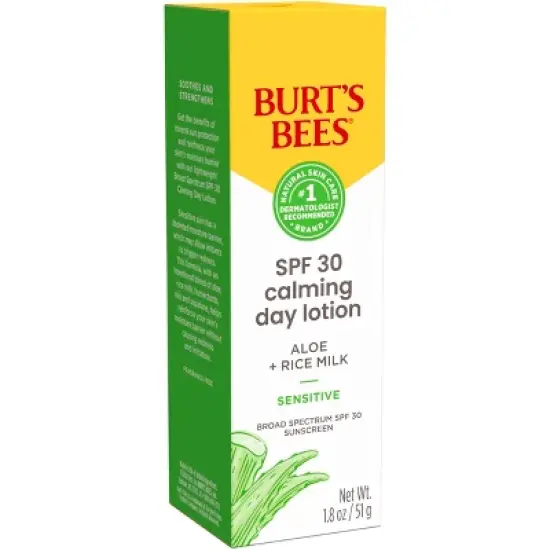 Burt's Bees Sensitive Calming Day Face Moisturizer - SPF 30 - 1.8oz image {2}