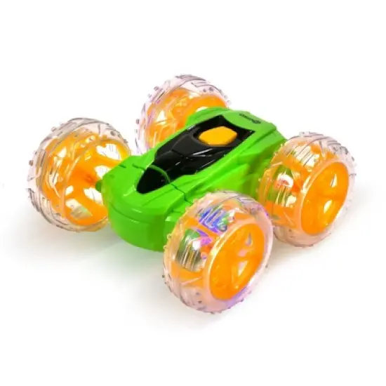 Contixo SC3 RC Flip Racer Stunt Car 2-pack Blue and Green image {12}