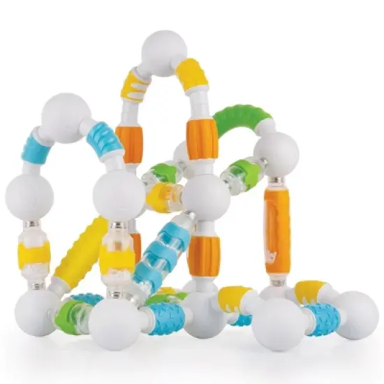 Guidecraft Grippies Shake, Build and Curve - 70 Piece Set image {3}