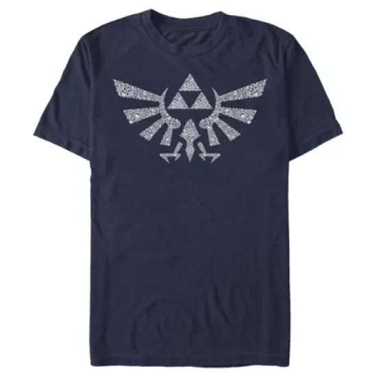 Men's Nintendo Legend of Zelda Hylian Crest Hidden Pattern T-Shirt image {4}
