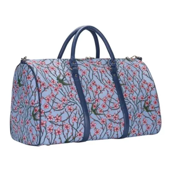 Signare USA Licensed Almond Blossom And Swallow Blue Big Holdall/Duffel Bag image {1}