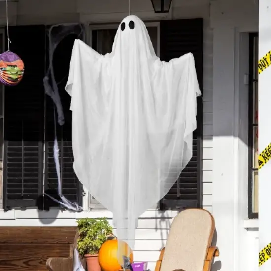 Joyfy Halloween Hanging Ghost Outdoor Decoration, 47&rdquo; LED Light Hanging Ghost Halloween Hanging Decoration for Indoor Outdoor Party Decor image {7}
