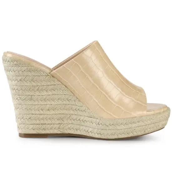Allegra K Women's Espadrilles Wedges Sandals image {5}