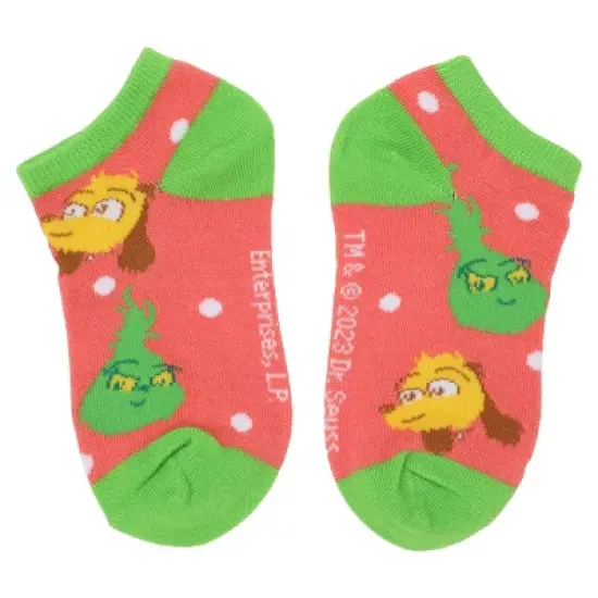 Youth Grinch Ankle Socks 6-Pack image {4}