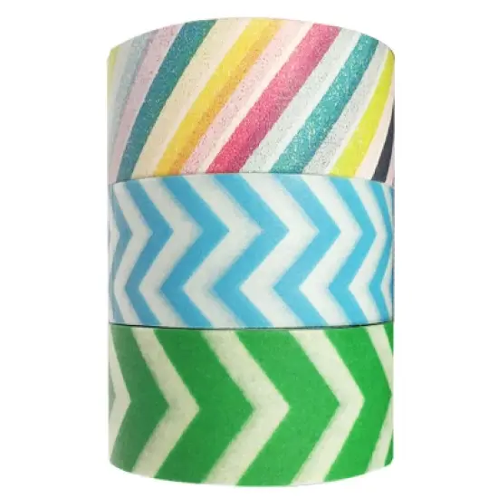 Wrapables Boardwalk Washi Masking Tape (Set of 3) image {1}