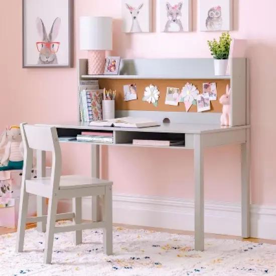 Martha Stewart Living and Learning Kids' Desk with Hutch and Chair image {1}