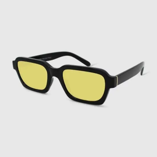 Women's Plastic Rectangle Sunglasses - Wild Fable&trade; Black image {1}