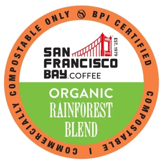 San Francisco Bay Coffee Rainforest Blend Medium Roast Coffee - 80ct image {2}