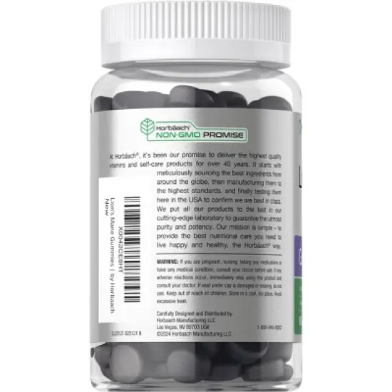 Horb&auml;ach Lion's Mane Supplement | 60 Vegan Gummies image {2}