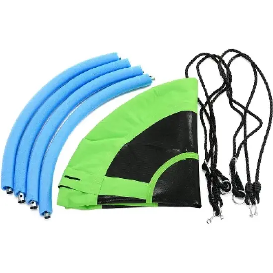 Swinging Monkey Giant 40" Saucer Tree Swing with 2 Way Mountable and Adjustable Rope for Kids Children Ages 5 Years and Up, 400 Pound Capacity Green image {2}