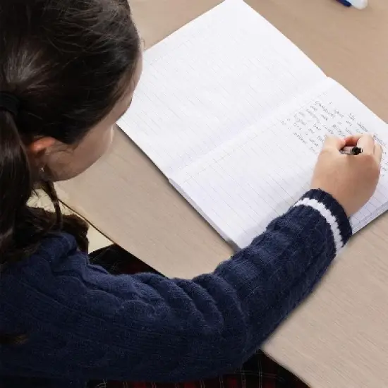 Manaloom Wide Ruled Composition Notebooks &ndash; 5 Pack &ndash; 100 Sheets, 9.75" x 7.5", Sewn Binding &ndash; Colored Notebooks for School, Work, Journaling image {4}