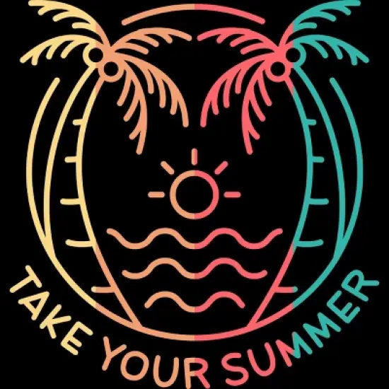 Women's Design By Humans Take Your Summer By VEKTORKITA Racerback Tank Top image {1}