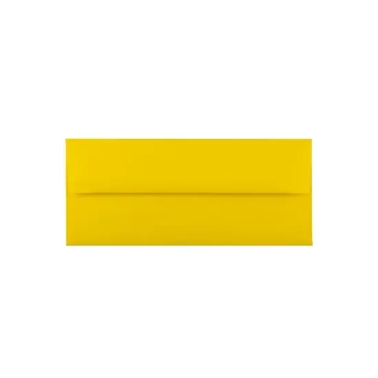 JAM Paper Open End #10 Business Envelope 4 1/8" x 9 1/2" Yellow 500/Pack (15859H) image {4}