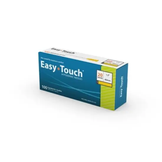 Easy Touch Hypodermic Needle 20G 1.5", 100 Ct image {4}