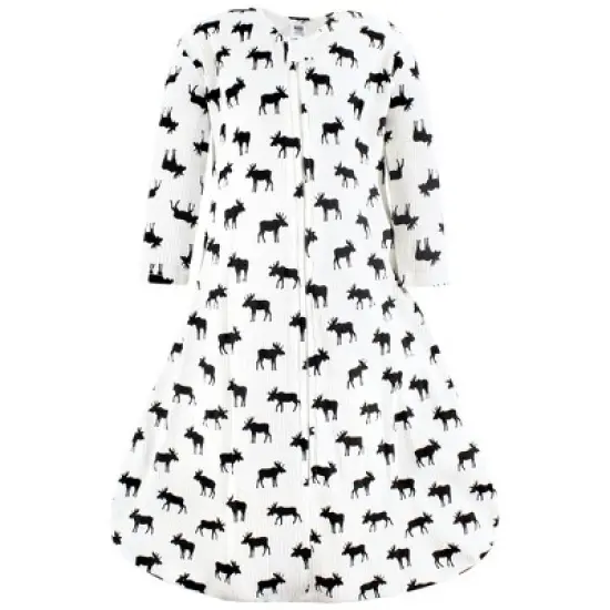 Hudson Baby Infant Boy Thermal Long Sleeve Sleeping Bag 2pk, Buffalo Plaid Moose image {3}