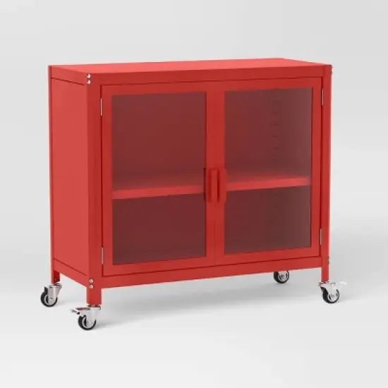 2 Door Metal Rolling Locker Storage Cabinet - Room Essentials&trade; image {9}