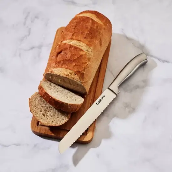 Cuisinart Classic 8" Stainless Steel Bread Knife with Blade Guard - C77SS-8BD2: Serrated, Rust-Resistant, Ergonomic Handle image {1}