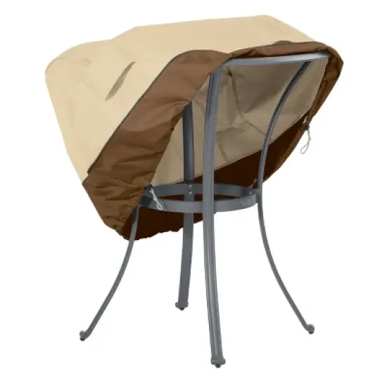 Classic Accessories Veranda Water-Resistant Tan 36" Round Patio Table Cover image {1}