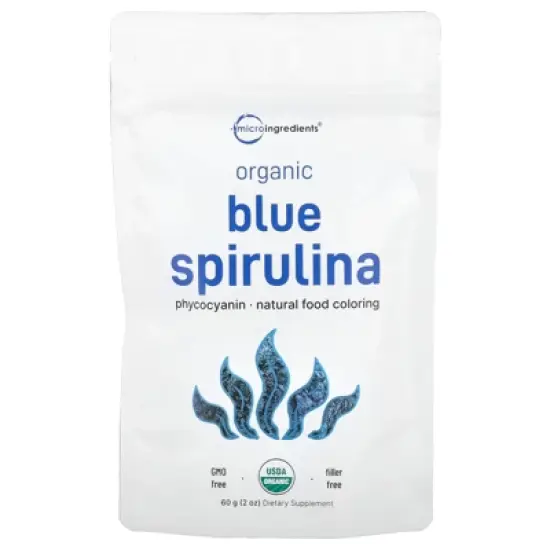 Micro Ingredients Organic Blue Spirulina, 2 oz (60 g) image {2}
