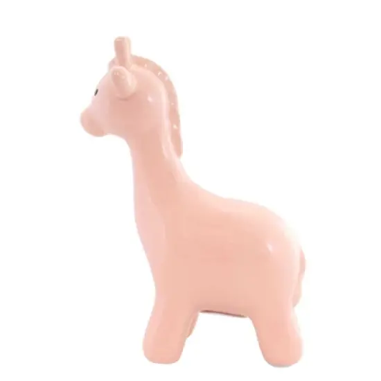 Bank Pink Large  Giraffe  -  One Giraffe Bank 9.5 Inches -  Money Saving  -  3562Pk  -  Ceramic  -  Pink image {1}