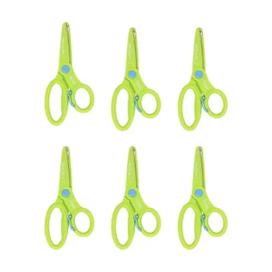 Westcott&reg; Preschool Training Scissors, 5in, Pack of 6 image {4}
