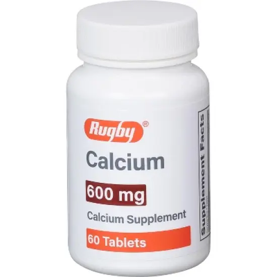 Rugby Calcium Carbonate 600mg Tablet, 60 Ct image {6}