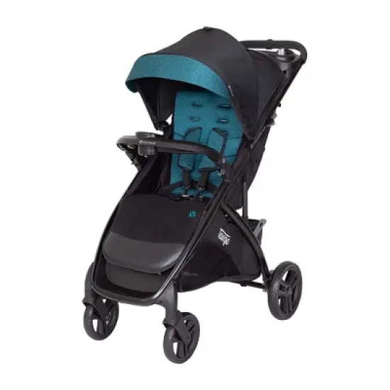 Baby Trend Tango Lightweight Compact Toddler Baby Infant Travel Stroller System with Oversized UPF 50+ Protection Canopy, Veridian Teal and Black image {6}