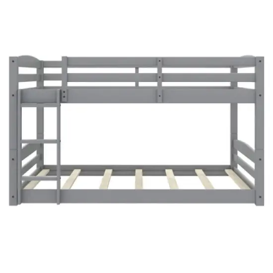 Full Over Full Alaina Floor Wood Bunk Bed - Room & Joy image {4}