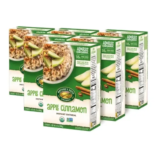 Nature's Path Organic Apple Cinnamon Oatmeal 6pk/84oz image {7}