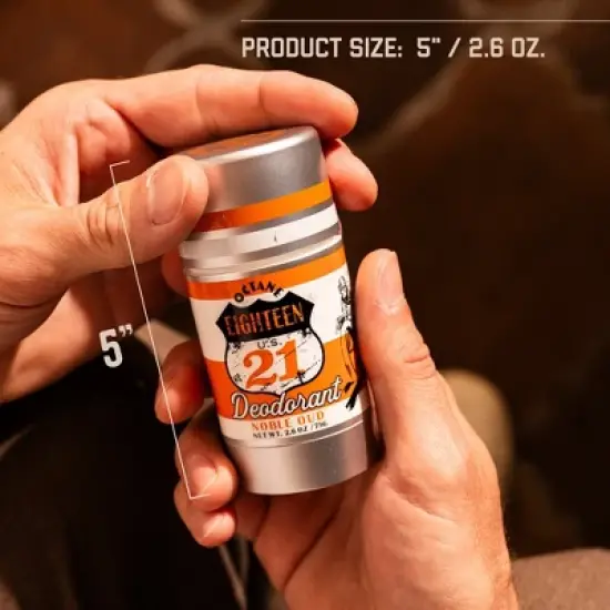 18.21 Man Made Octane Aluminium-Free Men's Natural Deodorant, Noble Oud-2.6 oz image {5}