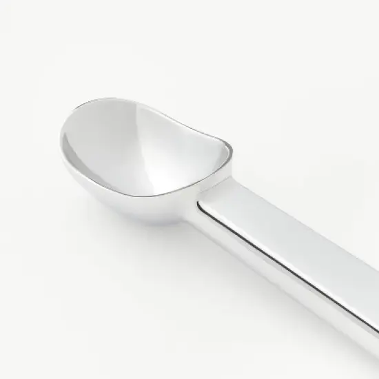 Ice Cream Scoop Silver - Figmint&trade;: Zinc Alloy, Dishwasher-Safe, 7.6" Length, 5.05" Handle, Figmint Kitchen Tool image {2}