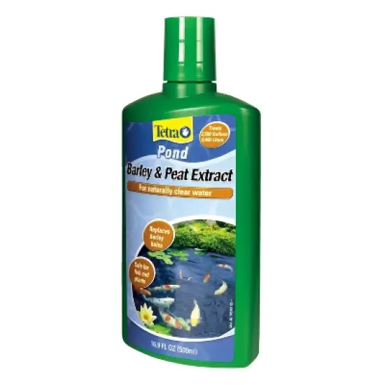 Tetra Pond Barley and Peat Extract Non-Chemical Solution For Naturally Clear Pond Water Conditioner - 16.9 fl oz image {3}
