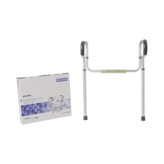 McKesson Toilet Safety Rail Aluminum Gray image {4}