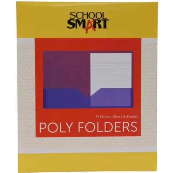FOLDER SCHOOL SMART TWO-POCKET HEAVYWEIGHT POLY image {7}
