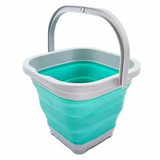 SAMMART 5L (1.3 Gallon) Collapsible Rectangular Handy Basket/Bucket image {9}