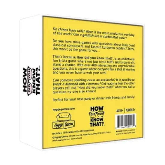 How Did You Know That? Board Game image {2}
