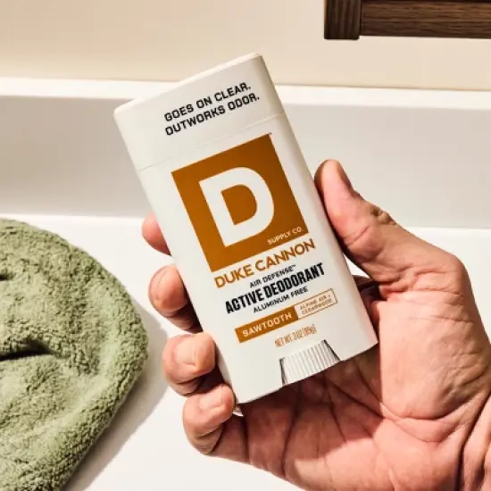 Duke Cannon Supply Co. Air Defense Active Solid Deodorant Stick for Men Sawtooth - Aluminum-Free 3oz image {5}