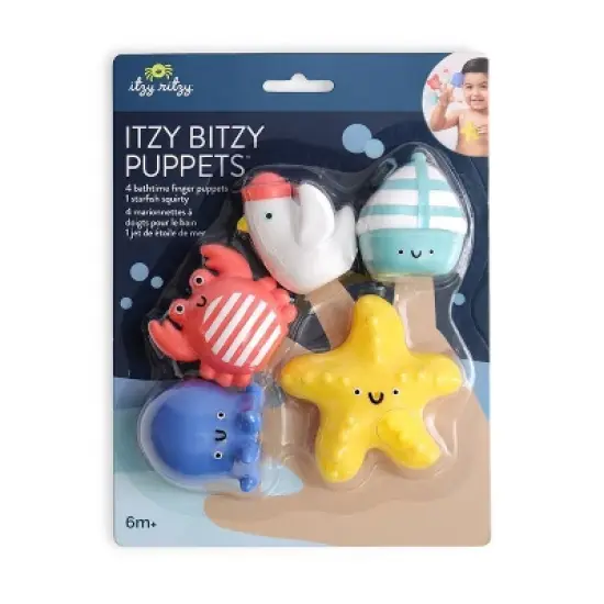 Itzy Ritzy Bath Puppets - Nautical - 5pk image {7}