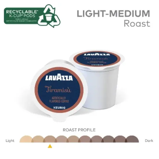 Lavazza Tiramisu Medium Roast Keurig K-Cup Coffee Pods - 22ct image {3}
