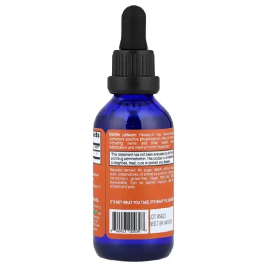 Eidon Ionic Minerals Lithium, Liquid Concentrate, 2 oz (60 ml) image {2}