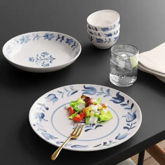 8 fl oz Stoneware Mini Bowl Blue Floral - Threshold&trade; image {1}