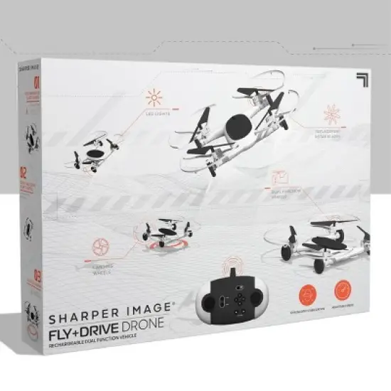 Sharper Imager 7" Fly and Drive Rechargeable Drone image {8}