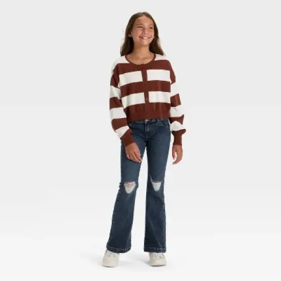 Girls' Light Weight Slouchy Cardigan - art class&trade; image {2}