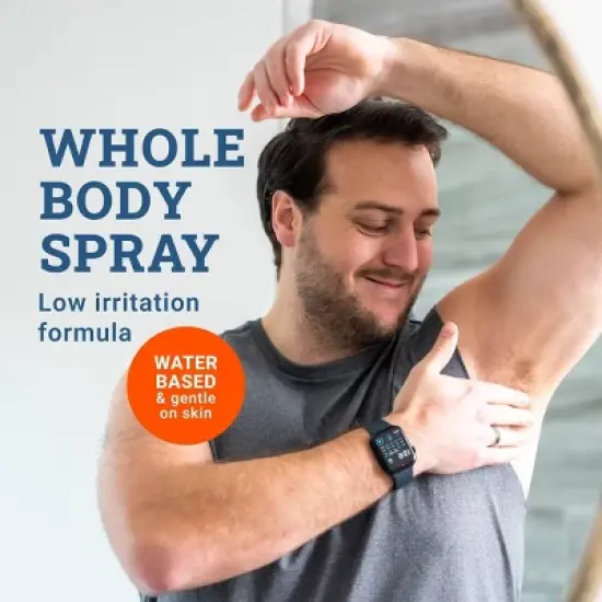 Mando Whole Body Men's Invisible Spray Deodorant Clover Woods - Aluminum-Free 3.6oz image {6}