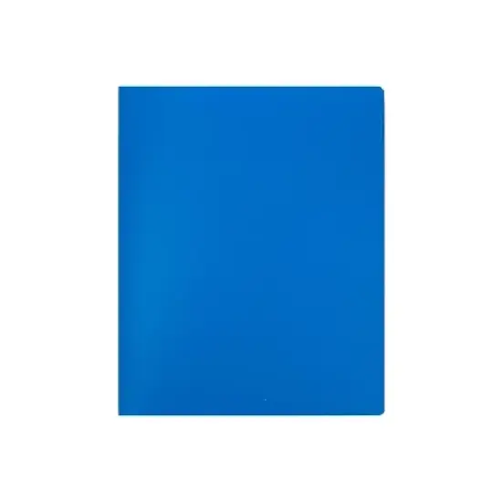 JAM Paper Heavy Duty Plastic Multi-Pocket Folders 4 Pocket Organizer Blue 389MP4BU image {2}